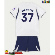 Camisa de Futebol Tottenham Hotspur Micky van de Ven #37 Equipamento Principal Infantil 2026-27 Manga Curta (+ Calças curtas)